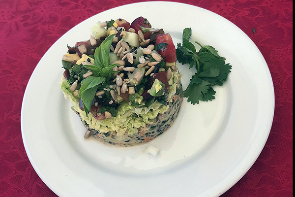 "Stacked" version of Sherrie Ransom's salad